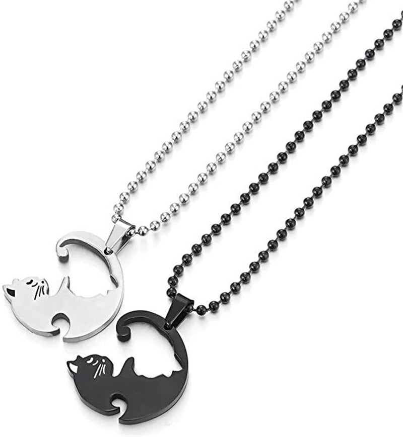 Female Autumn Winter Sweater Titanium Steel Male Pendant Hip Hop Necklace