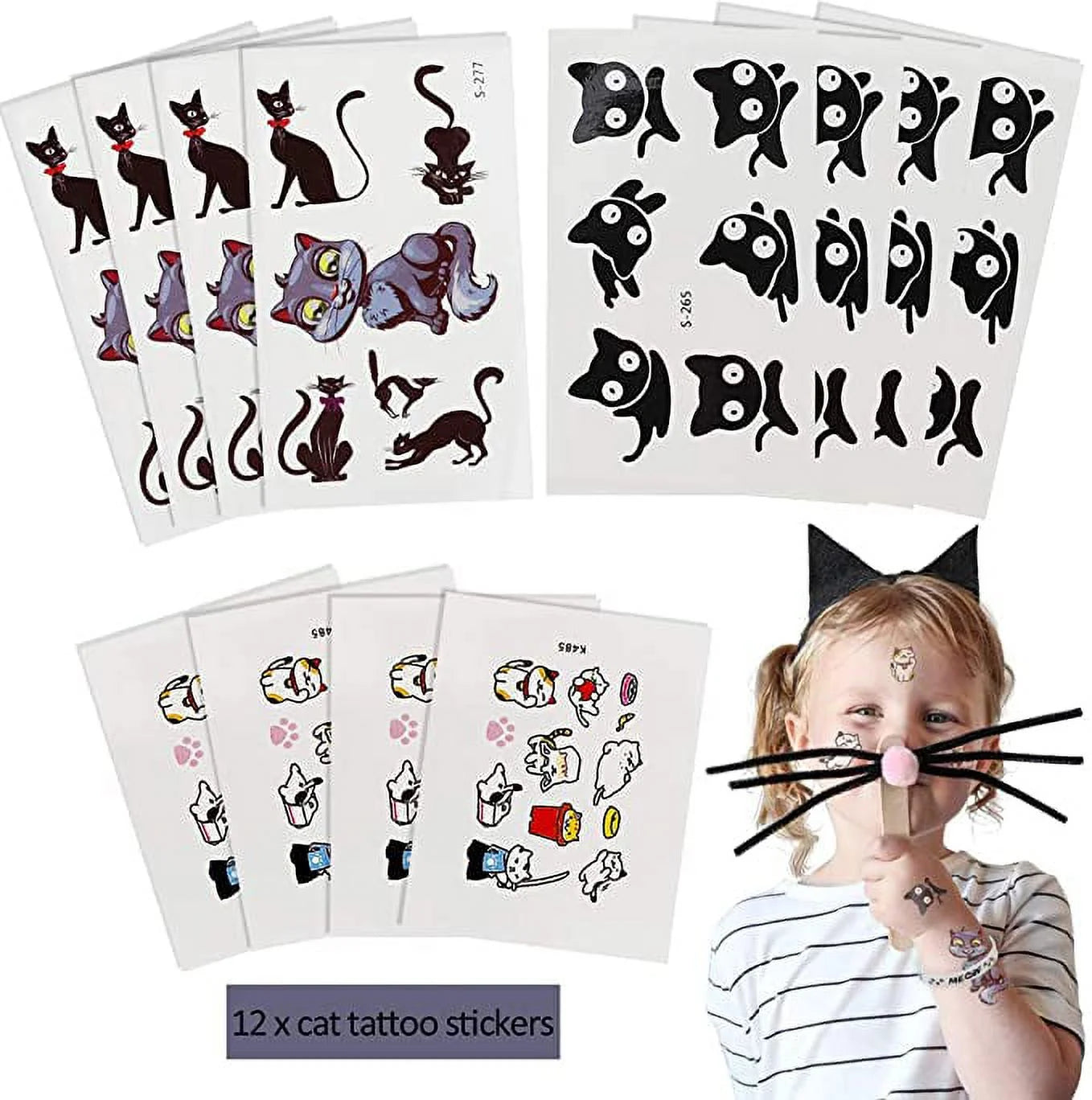 Cat Party Favors, 84 Pack, Colorful Goodie Bag Stuffers