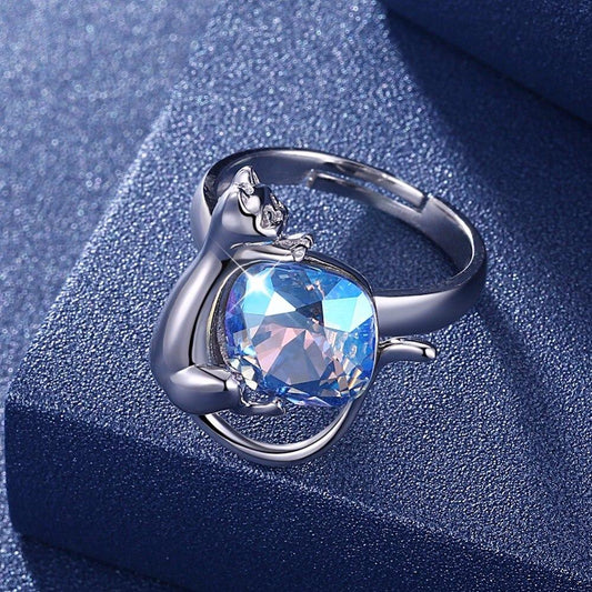 Cat Crystal Ring