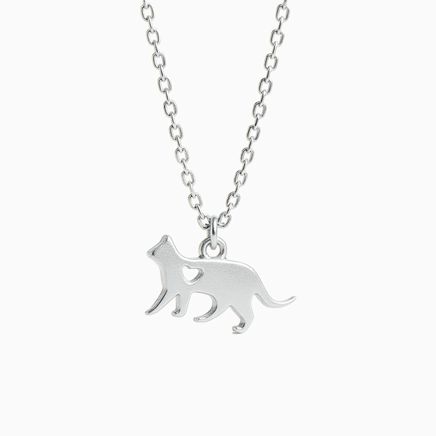 Tiny Sweetheart Cat Necklace