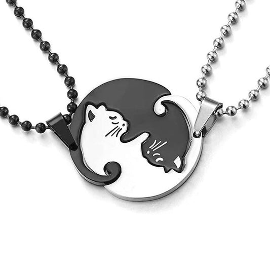 Female Autumn Winter Sweater Titanium Steel Male Pendant Hip Hop Necklace
