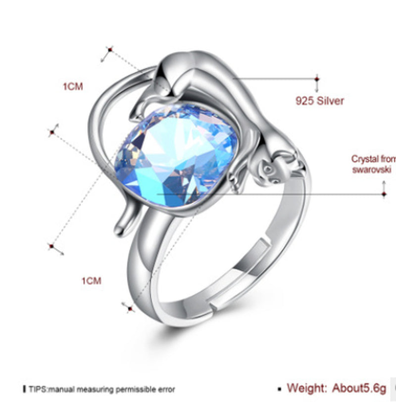 Cat Crystal Ring