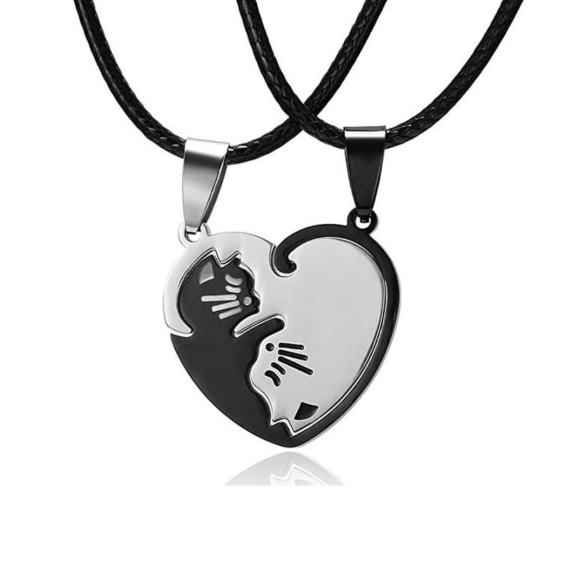 Female Autumn Winter Sweater Titanium Steel Male Pendant Hip Hop Necklace