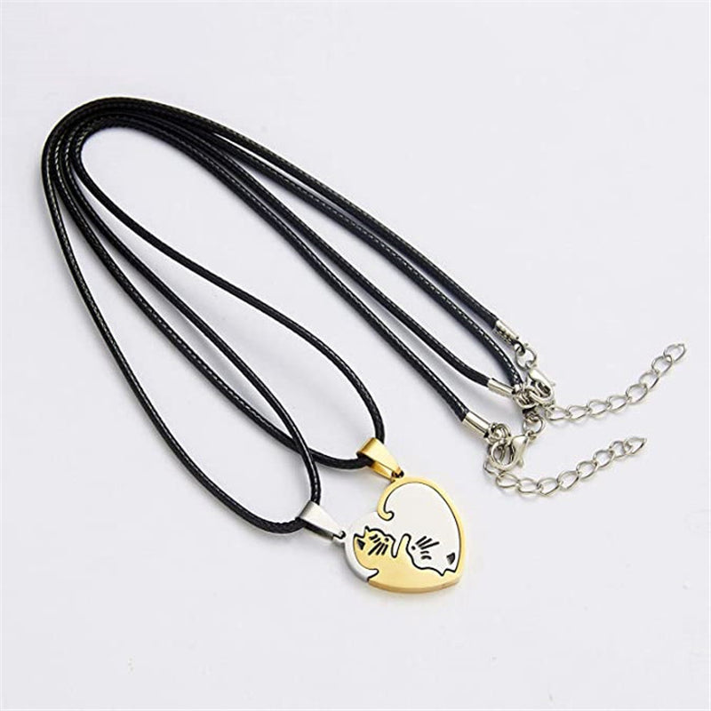 Female Autumn Winter Sweater Titanium Steel Male Pendant Hip Hop Necklace