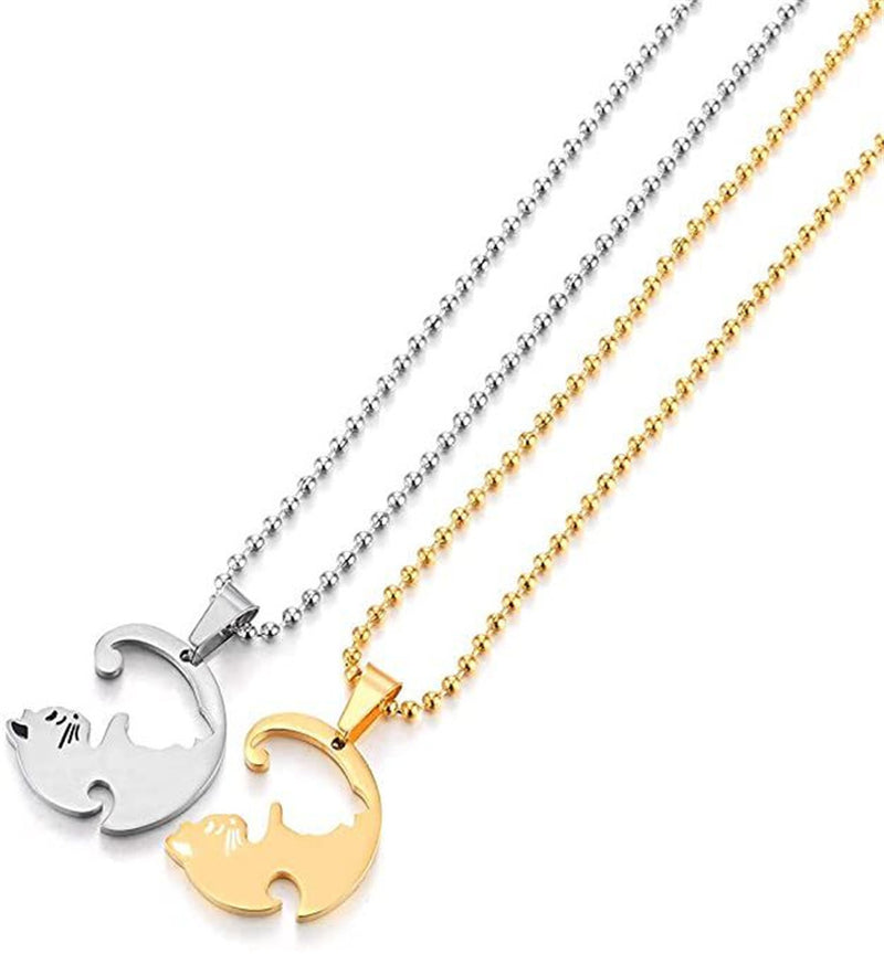 Female Autumn Winter Sweater Titanium Steel Male Pendant Hip Hop Necklace